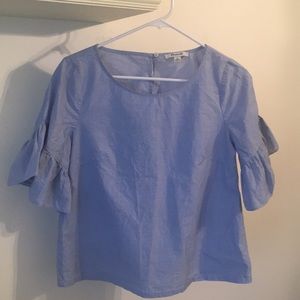 Madewell Ruffle-Sleeved Top